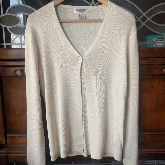 Holt Renfrew Sweaters - HOLT RENFREW 100% Silk Light Pink/Blush Cardigan